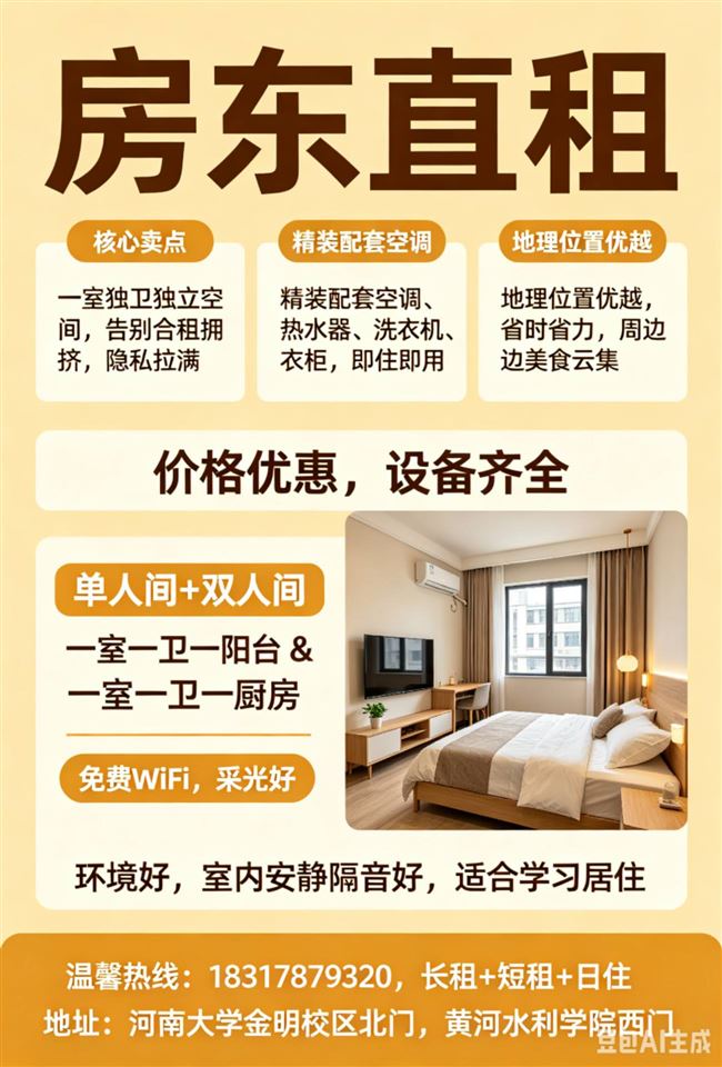 房东直租，无中介费